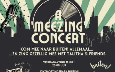 Meezing concert bij Buiten op 11 juli